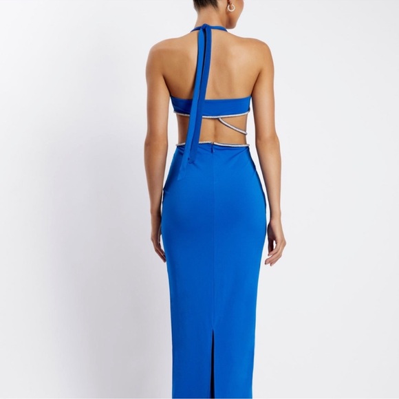 NWT Brand New Meshki NICHA Diamante Cut Out Midi Dress - Picture 13 of 16